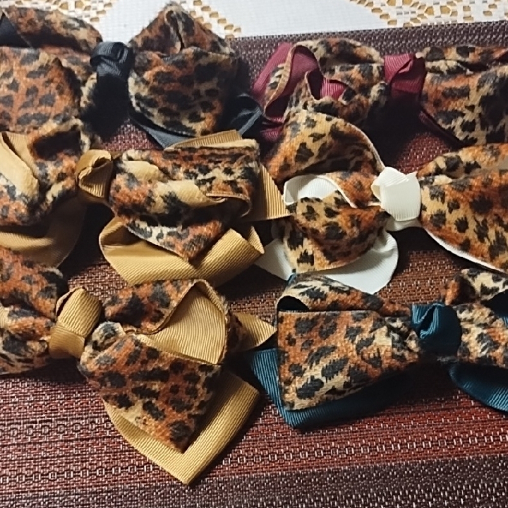 No Boundaries Leopard Print Hair Accessories Tan and Black